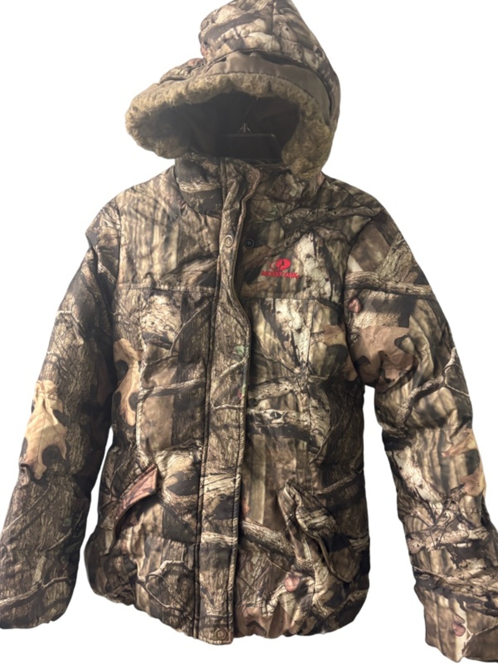 Mossy Oak Break-Up Infinity Insulated Puffer Jacket Hooded Women M (38-40) Camo